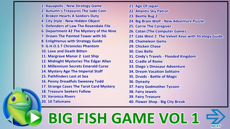 Buying and selling cheap Big Fish games (1)