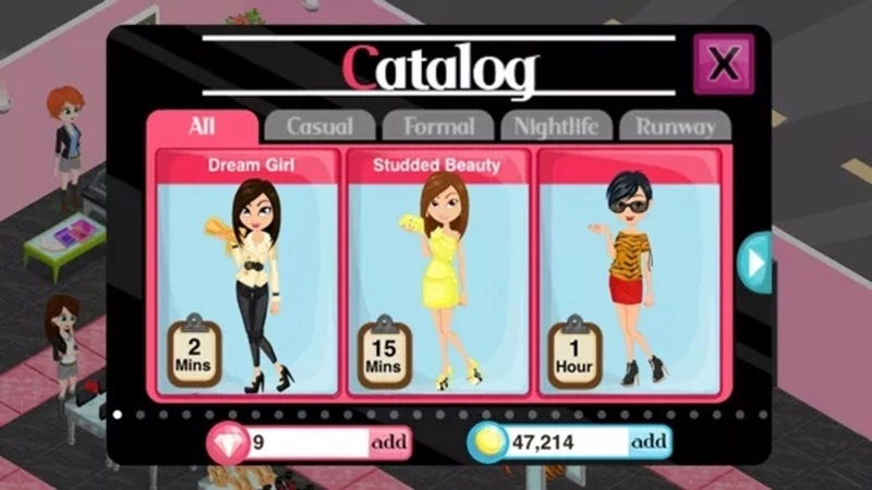 Buying and selling cheap Fashion Story games