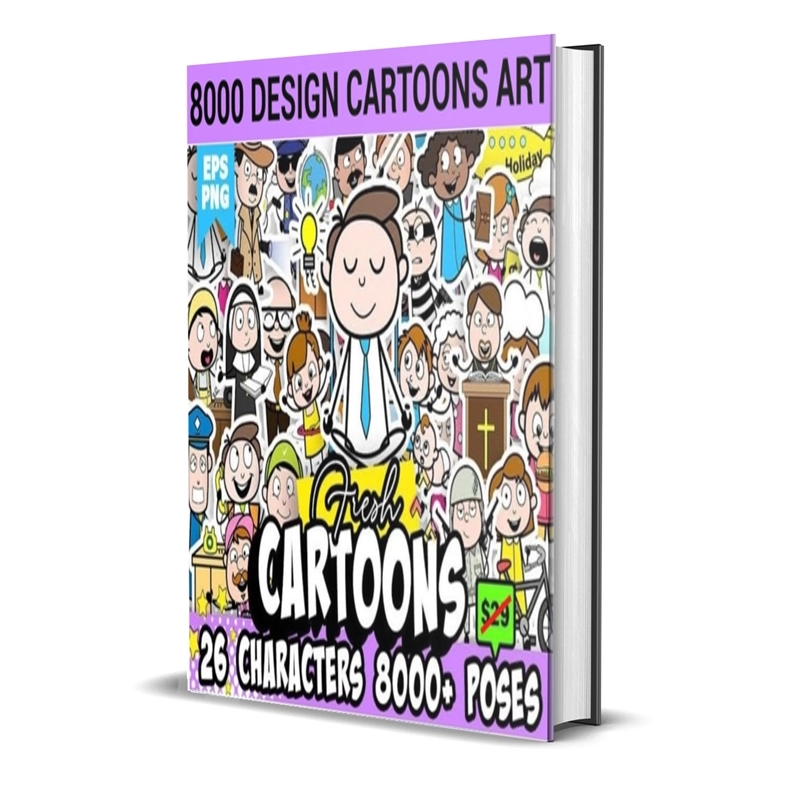 8000 Design Cartoons Art Cheap Price Best Deals