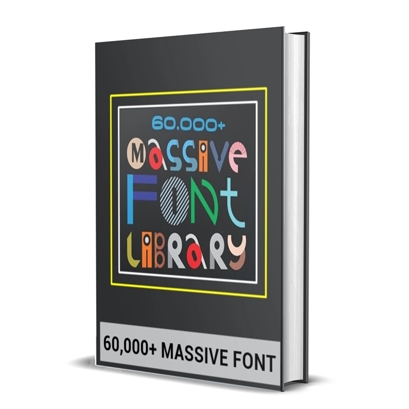 Buy Sell 60000 Massive Font Library Cheap Price Complete Series