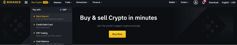 Guide to buying Cryptocurrency on Binance Exchange