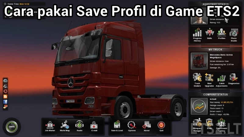 Tutorial Cara pakai Save Profil di Game ETS2